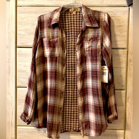 Nine West Tops - Nine West Soft Crinkle Button Down; New w Tags